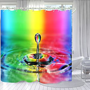 Gourd Flowers Digital Printing Shower Curtain Shower Curtains Hooks Modern Polyester New Design Lightinthebox