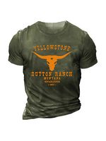 Yellowstone Dutton Ranch Bucking Bronco Graphic Men's T-shirt