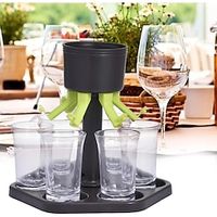 6 Shot Glass Dispenser Wine Whisky Beer Wine Liquor Dispenser Party Games Drinking Tools Dispenser Bar Accessories Drinking Game Lightinthebox - thumbnail