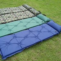 Inflatable Sleeping Pad Outdoor Camping Portable Ultra Light (UL) Soft Compact Terylene 183572.5 cm for 1 pc Camping  Hiking Climbing Beach All Seasons Dark Navy Blue Green Lightinthebox - thumbnail