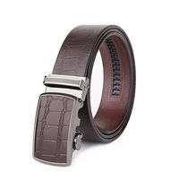 125CM Casual Cowhide Genuine Leather Belts Alloy Automatic Buckle Belts For Men