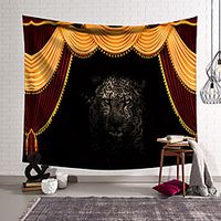 Circus Curtain Wall Tapestry Art Decor Blanket Curtain Hanging Home Bedroom Living Room Decoration Polyester Leopard miniinthebox - thumbnail