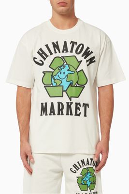 Recycle Global T-shirt in Cotton Jersey Recycle Global T-shirt in Cotton Jersey