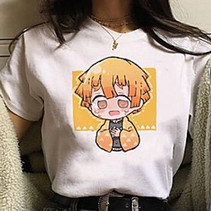 Inspired by Demon Slayer Cosplay Anime Cartoon Polyester  Cotton Blend Print Harajuku Graphic Kawaii T-shirt For Women's  Men's Lightinthebox