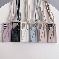 Phone Case For Samsung Galaxy A54 A34 A14 A53 A33 A23 A13 A22 Back Cover with Stand Holder with Lanyard Card Slot Retro TPU PU Leather Lightinthebox