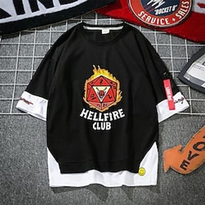 Inspired by Stranger Things Eleven Hellfire Club Eddie Munson T-shirt Anime 100% Polyester Anime Graphic Street Style T-shirt For Men's  Women's  Couple's Lightinthebox