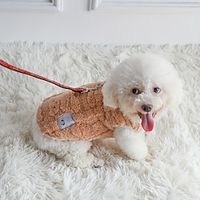 Pulling Button Cotton Jacket Teddy Bear Comfortable Cotton Vest Warm And Comfortable Soft And Versatile Lightinthebox - thumbnail