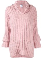 Chanel Pre-Owned ribbed knit jumper - PINK - thumbnail