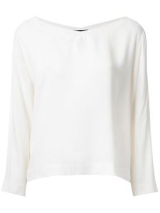 Roberto Collina double V-neck blouse - White