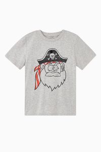 Funny Pirate Face Organic Cotton T-Shirt