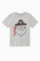 Funny Pirate Face Organic Cotton T-Shirt - thumbnail