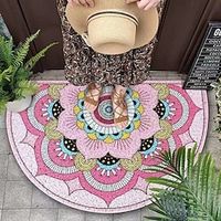 Ethnic Style Door Mat Mandla Bohemian Entrance Mat Wear Resistant Anti Slip Foot Mat for Home Indoor Outdoor miniinthebox - thumbnail