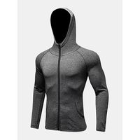 Mens Hooded Zip Up Sport Tops