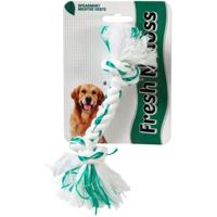 Fresh 'N Floss Booda Fresh N Floss 2 Knot Bone Rope Dog Toy - Large - Spearmint - thumbnail