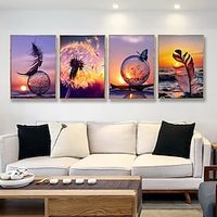 4PCS Landscape DIY Diamond Painting Merck Diamond Painting Handcraft Home Gift Without Frame 30x40cm12''x15.75'' Lightinthebox - thumbnail