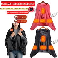 USB Large Electric Blanket Powered Power Bank Winter Bed Warmer USB Heated Shawl Body Heater USB electric Blanket miniinthebox - thumbnail