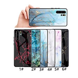 Phone Case For Huawei Back Cover Huawei P20 Huawei P20 Pro Huawei P20 lite Huawei P30 Huawei P30 Pro Huawei P30 Lite Pattern Marble Hard Tempered Glass miniinthebox