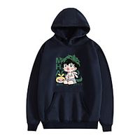 Inspired by My Hero Academia / Boku No Hero Midoriya Izuku Anime Cartoon Polyster Print Harajuku Graphic Kawaii Hoodie For Women's / Men's miniinthebox - thumbnail