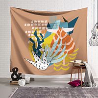 Wall Tapestry Art Decor Blanket Curtain Hanging Home Bedroom Living Room Decoration Polyester Modern Minimalist Illustration Marandi Style Lightinthebox - thumbnail