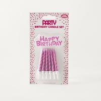 Findz 6-Piece Birthday Candle Set with Holders
