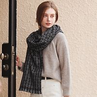 Women's Scarves Wedding Guest 's Wraps Keep Warm Scarves Sleeveless Imitation Cashmere Wedding Wraps With Pure Color For Party Evening Fall  Winter Lightinthebox - thumbnail