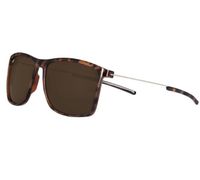 Zippo OB95-01 Square Shape Sunglasses For Unisex, 58 mm Size, Brown, Camio - 267000596