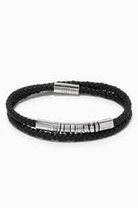 Blair Double Braided Bracelet in Leather