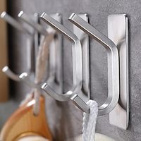 Towel Hook Self Adhesive Hooks Stainless Steel for Bathroom Hooks  Robe Coat Hook Lightinthebox