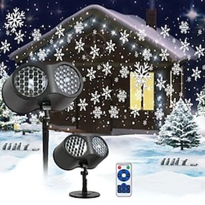 Halloween Christmas Projector Laser Lights Indoor Outdoor 2 in 1-Ocean Wave  16 Patterns Projection Light Party Garden Decorati Lightinthebox