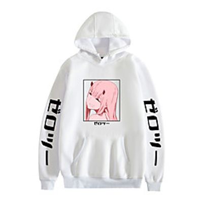 Inspired by Darling in the Franxx Cosplay Hoodie Terylene Anime Harajuku Hoodie For Women's  Men's  Couple's Lightinthebox