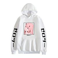 Inspired by Darling in the Franxx Cosplay Hoodie Terylene Anime Harajuku Hoodie For Women's  Men's  Couple's Lightinthebox - thumbnail