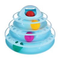 Its Meow Cat Toy Palstic Tower With Balls