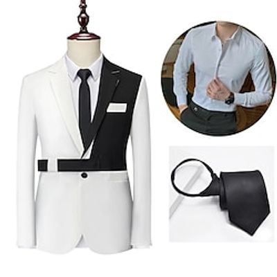 Retro Vintage Roaring 20s 1920s Outfits Suits Blazers The Great Gatsby Gentleman Men's Cosplay Costume Masquerade Party Party Evening Coat miniinthebox Retro Vintage Roaring 20s 1920s Outfits Suits Blazers The Great Gatsby Gentleman Men's Cosplay Costume Masquerade Party Party Evening Coat miniinthebox