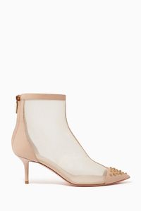 Ankle Boots in Mesh & Leather