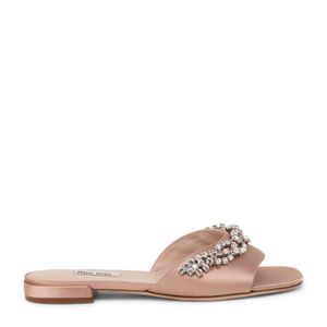 Satin mules