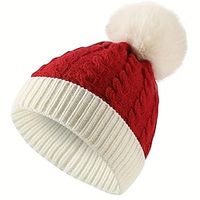Santa Claus Hat Christmas Hat Santa Hat Boys Girls' Christmas Christmas New Year Christmas Eve Acrylic Fibers Hat miniinthebox - thumbnail