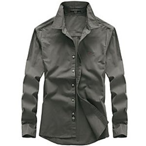 Men's Hiking Shirt  Button Down Shirts Fishing Shirt Long Sleeve Jacket Shirt Top Outdoor Quick Dry Lightweight Breathable Sweat wicking Autumn  Fall Spring Summer Black khaki Army Green Fishing Lightinthebox