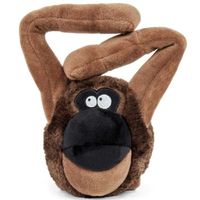 Godog Action Plush Ape With Chew Guard Technology Animated Squeaker Dog Toy