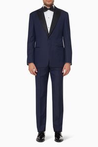 Wool Slim Fit Textured Tuxedo