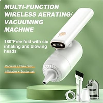 Multifunctional Mini Car Vacuum Cleaner Blow Dust Outdoor Air Mattress Wireless Electric Air Pump Swimming Circle Air Compressor Lightinthebox