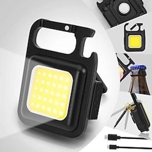 Small COB Work Light Rechargeable Mini Flashlight 500 mA 4 Light Modes Pocket LED Flashlight for Running Fishing and Camping Lightinthebox