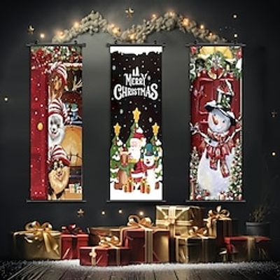 3 Panels Halloween Wall Art Ghost Skeleton Prints Modern Picture Home Decor Wall Hanging Gift Rolled Canvas Unframed Unstretched miniinthebox