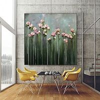 Handmate Oil PaintingCanvasWall Art DecorationAbstract Knife PaintingLandscape Flowerfor Home Decor Rolled Frameless Unstretched Painting Lightinthebox