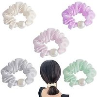 1PC Hair Accessories for Women Girls Pearl Hair Ties Hair Ropes Elastic Hair,Pearl Hair Ropes Bead Ponytail Holders Hair Accessories for Women and Girls Lightinthebox - thumbnail