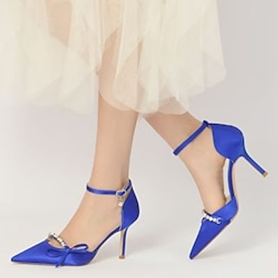Women's Wedding Shoes Pumps Dress Shoes Wedding Party Daily Wedding Heels Bridal Shoes Bridesmaid Shoes Summer Rhinestone Stiletto Heel Pointed Toe Elegant Fashion Cute Satin Ankle Strap Wine Black Lightinthebox Women's Wedding Shoes Pumps Dress Shoes Wedding Party Daily Wedding Heels Bridal Shoes Bridesmaid Shoes Summer Rhinestone Stiletto Heel Pointed Toe Elegant Fashion Cute Satin Ankle Strap Wine Black Lightinthebox