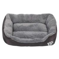 Grizzly Square Dog Bed Black Extra Large - 80 X 60Cm Square Dog Bed