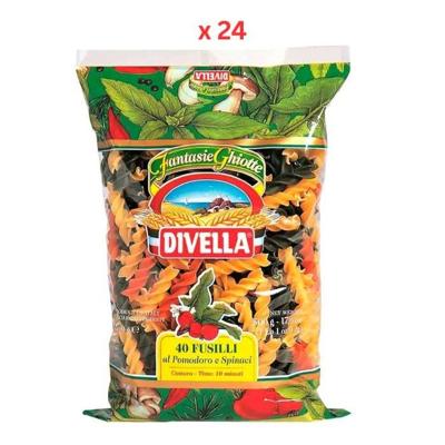 Divella Fusilli Tricolor Pasta, 24X500G