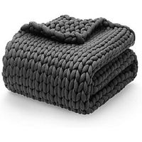 adijah chunky handmade knitted weighted blanket Lightinthebox - thumbnail