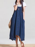 Stylish loose-fitting individual denim knickers - thumbnail
