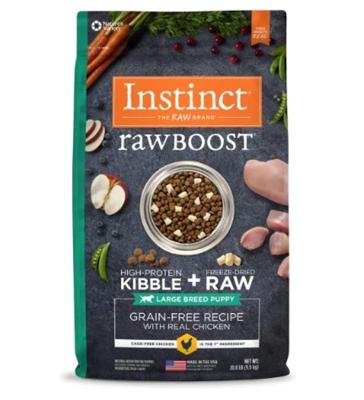Instinct Raw Boost Kibble Chicken Puppy Large Breed Dry Dog Food 20Lbs